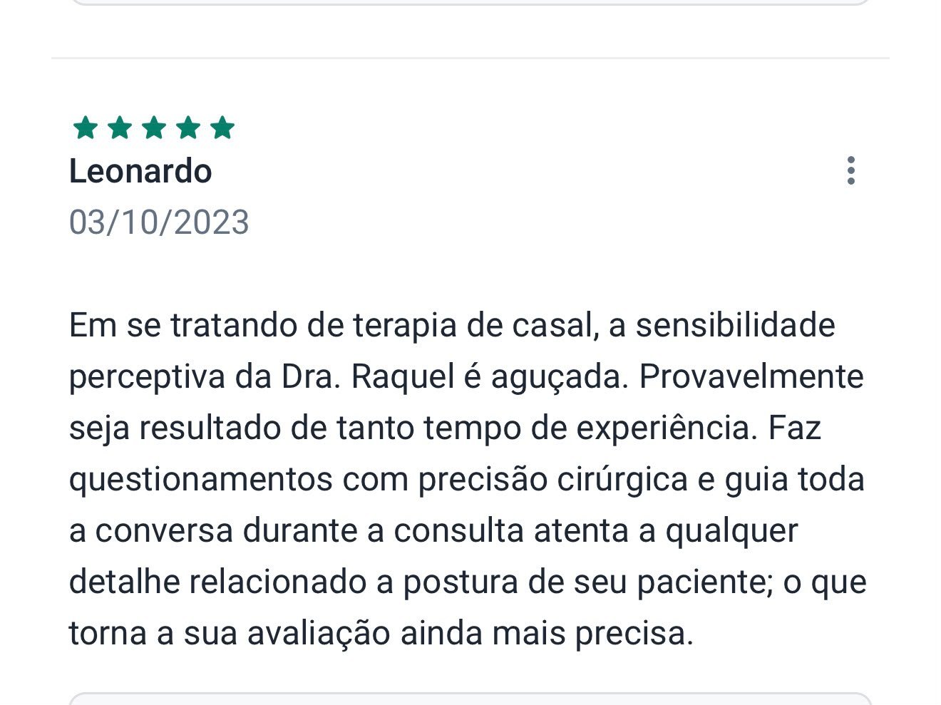 Avaliação de paciente 5
