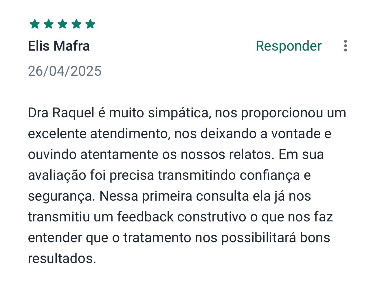 Avaliação de paciente 3